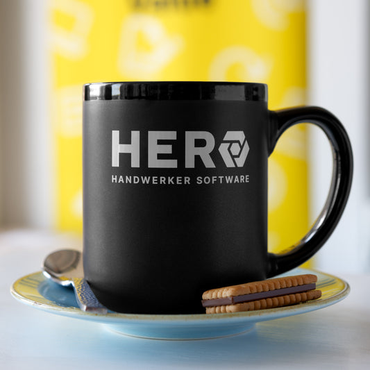 Bild: Der Hero Kaffeebecher in schwarz