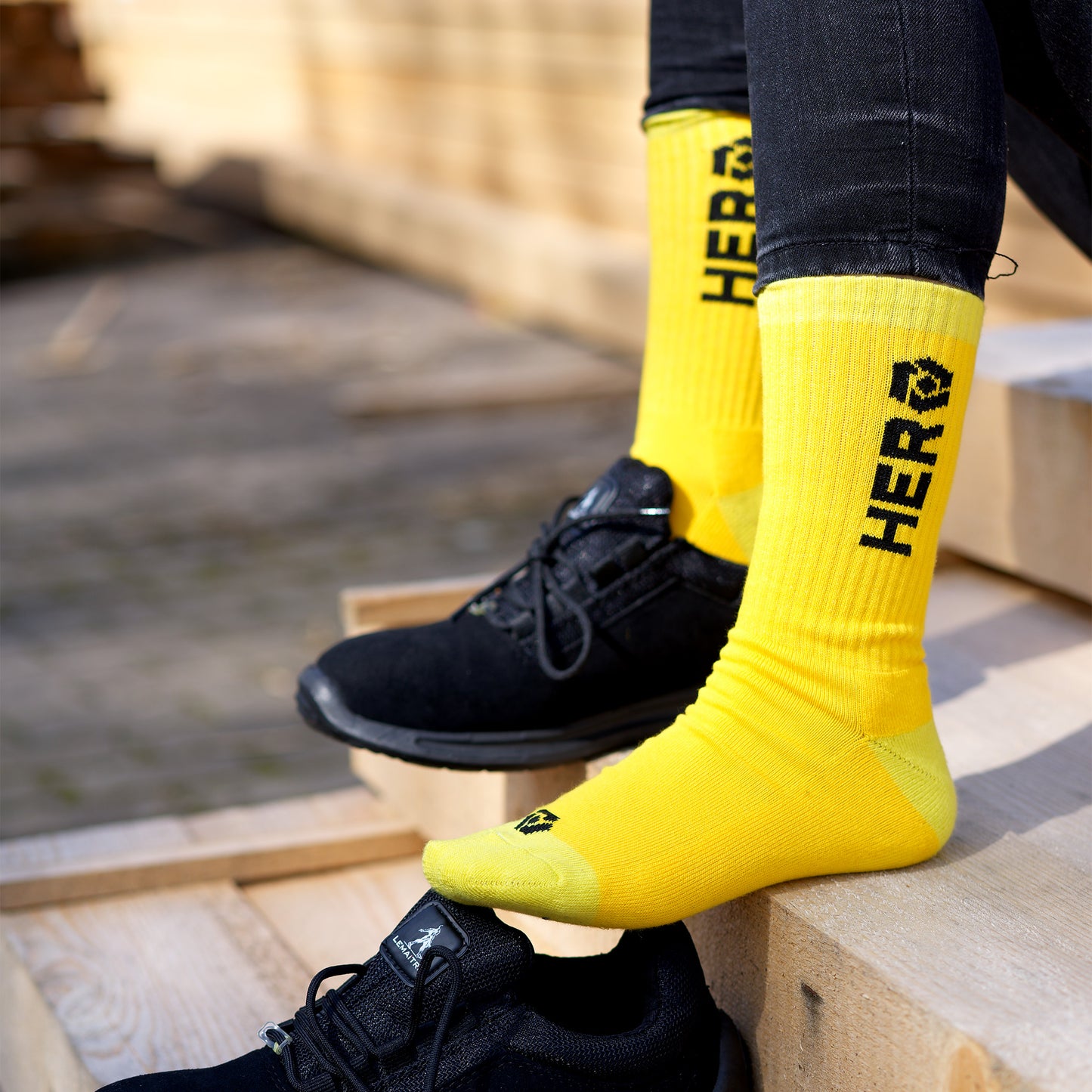 Bild: Die Hero Socken in gelb