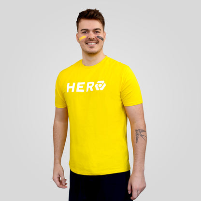 Bild: Das Hero Unisex T-Shirt in gelb